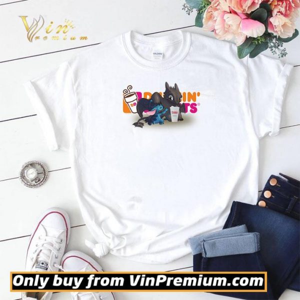 Stitch and Toothless Dunkin’ Donuts shirt sweater