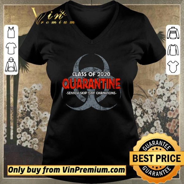 Pretty Biohazard Symbol Senior 2020 class of the quarantined skip day champions shirt sweater