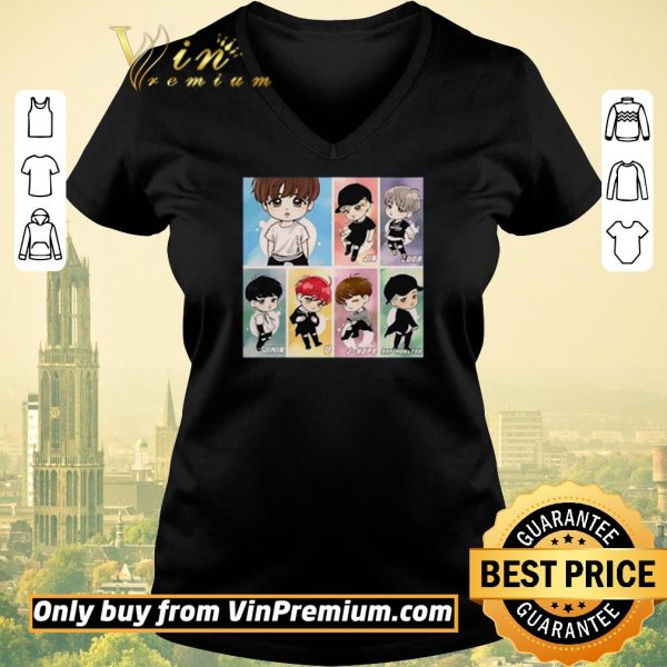 Pretty Chibi BTS band member shirt sweater