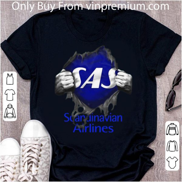 Premium Blood Inside Me Scandinavian Airlines shirt