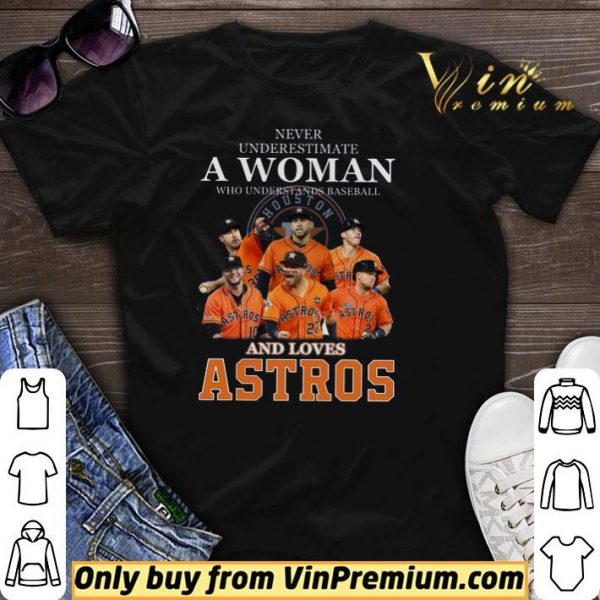 Never Underestimate A Woman Who Understands Baseball And Love Astros shirt sweater