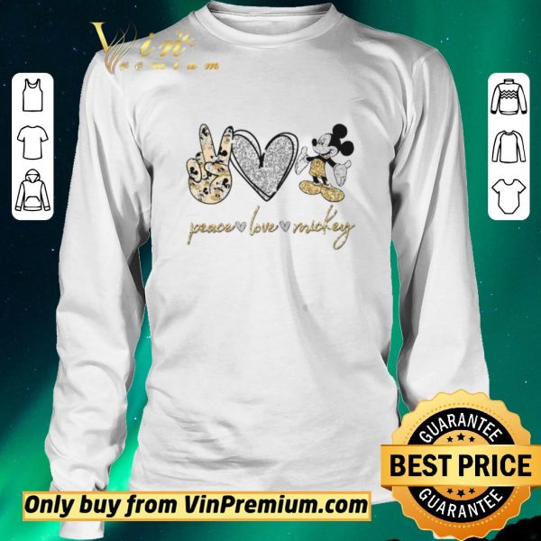 Premium Peace Love Mickey Mouse shirt sweater