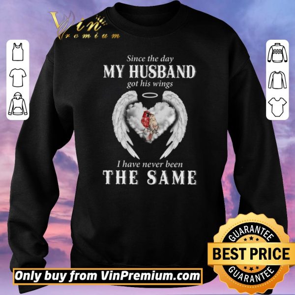 Official Sparrows Angel Since The Day My Husband Got His Wings I Have Never Been The Same shirt sweater