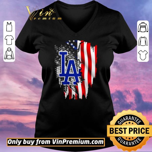Premium Los Angeles Dodgers American Flag shirt sweater