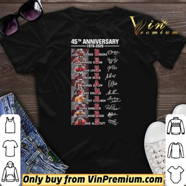 Tampa Bay Buccaneers 45th anniversary 1976 2020 players signatures shirt sweater