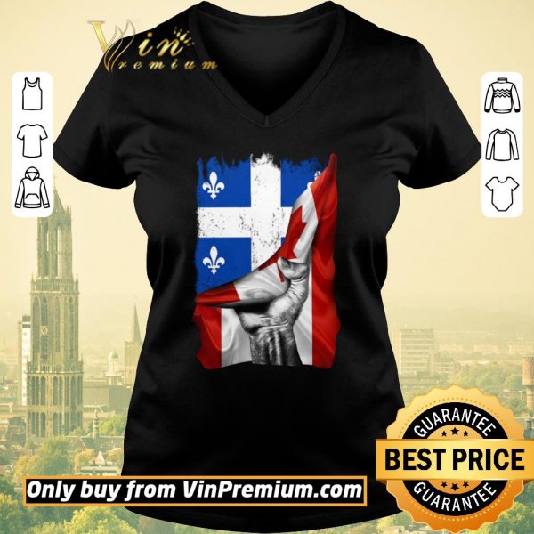 Pretty Quebec Canada flag shirt sweater
