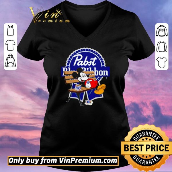 Official Mickey Mouse drink Pabst Blue Ribbon shirt sweater