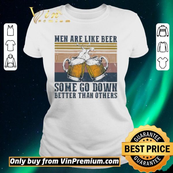 Official Men are like beer some go down better than others vintage shirt sweater