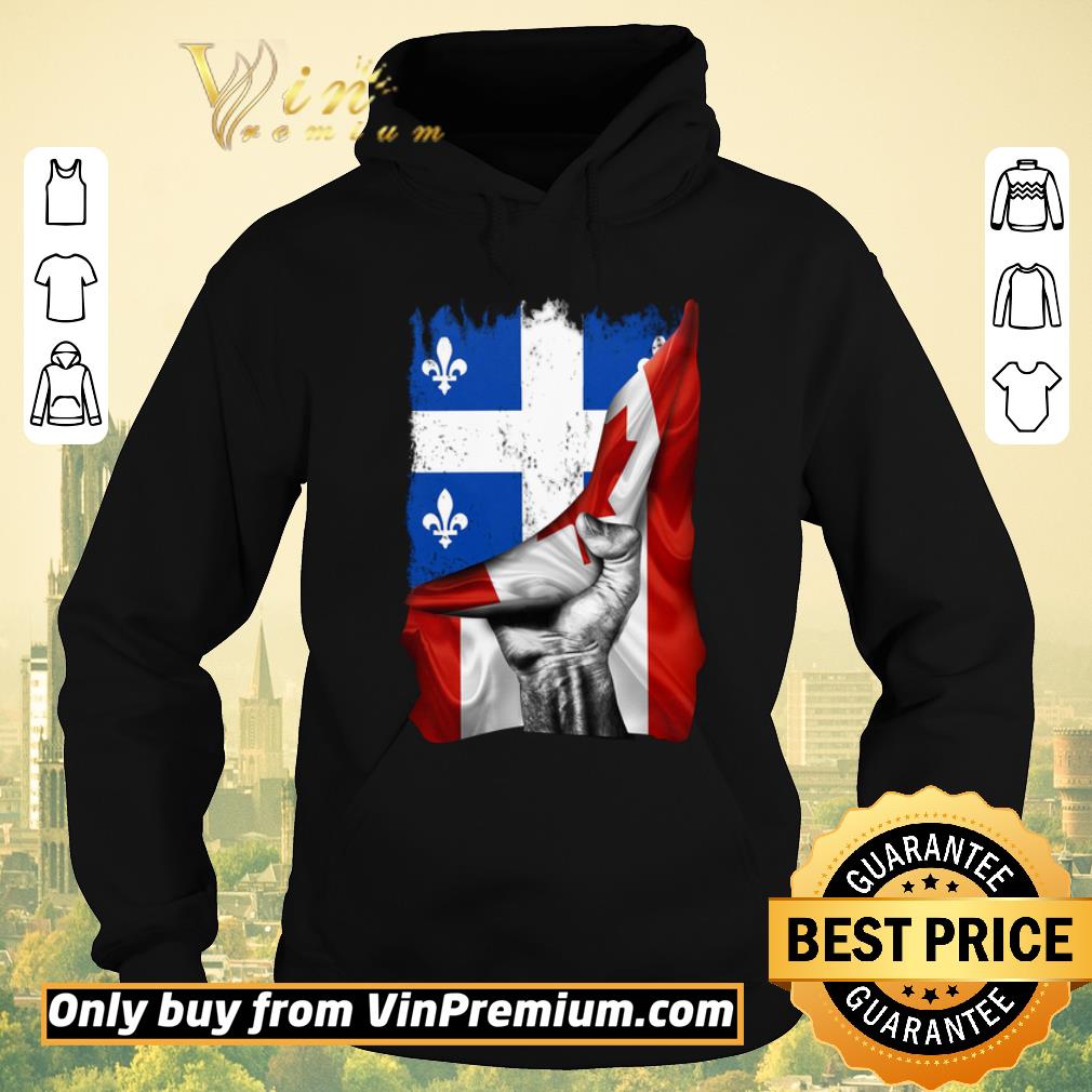 5b3cf049 pretty quebec canada flag shirt sweater 4 - Pretty Quebec Canada flag shirt sweater