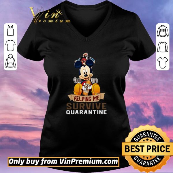 Original Mickey mouse captain morgan helping me survive quarantine shirt sweater