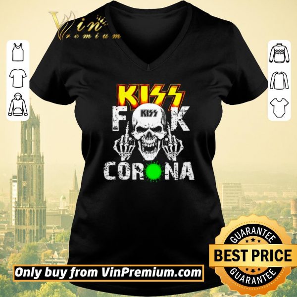 Official Skull Kiss fuck coronavirus shirt sweater