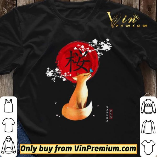 Fox Butterfly Sakura shirt sweater