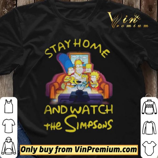 Stay home and watch the Simpsons on the sofa shirt sweater
