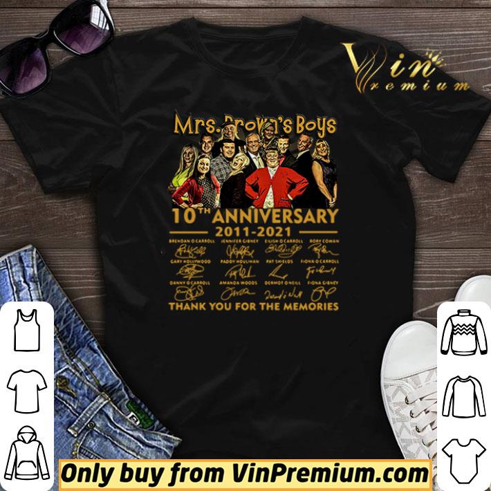 Mrs. Brown’s Boys 10th anniversary 2011-2021 thank you for the memories signatures shirt sweater