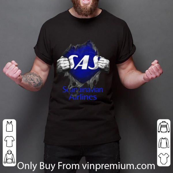 Premium Blood Inside Me Scandinavian Airlines shirt