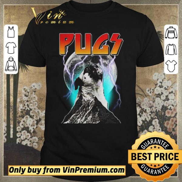Pretty Pugs moon mountain lightning shirt sweater