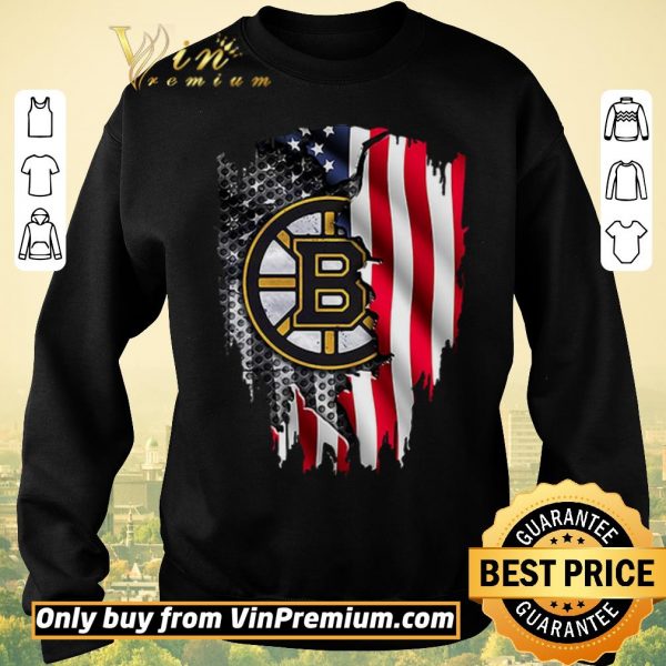 Official Boston Bruins American Flag shirt sweater