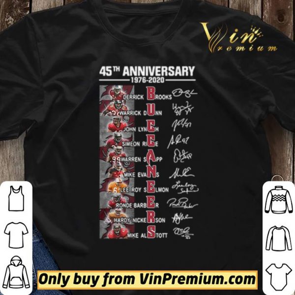 Tampa Bay Buccaneers 45th anniversary 1976 2020 players signatures shirt sweater