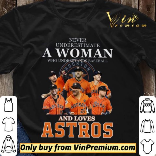 Never Underestimate A Woman Who Understands Baseball And Love Astros shirt sweater