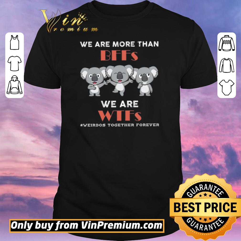 Hot Koala We Are More Than BFFs We Are WTFs Weirdos Together Forever shirt sweater