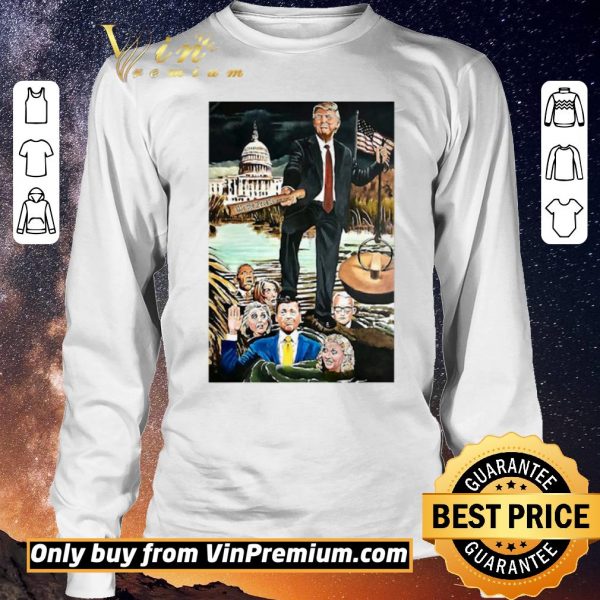 Original Donald Trump Drain The Swamp American Flag Veteran shirt sweater