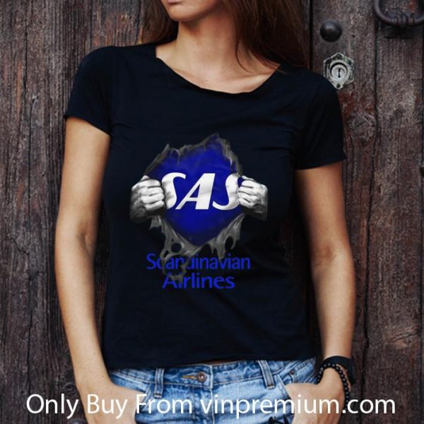 Premium Blood Inside Me Scandinavian Airlines shirt