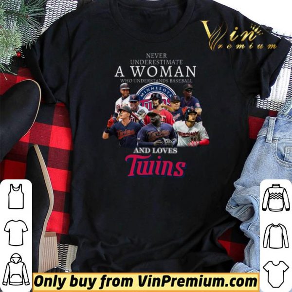 Never Underestimate A Woman Who Understands Baseball And Loves Twins shirt sweater