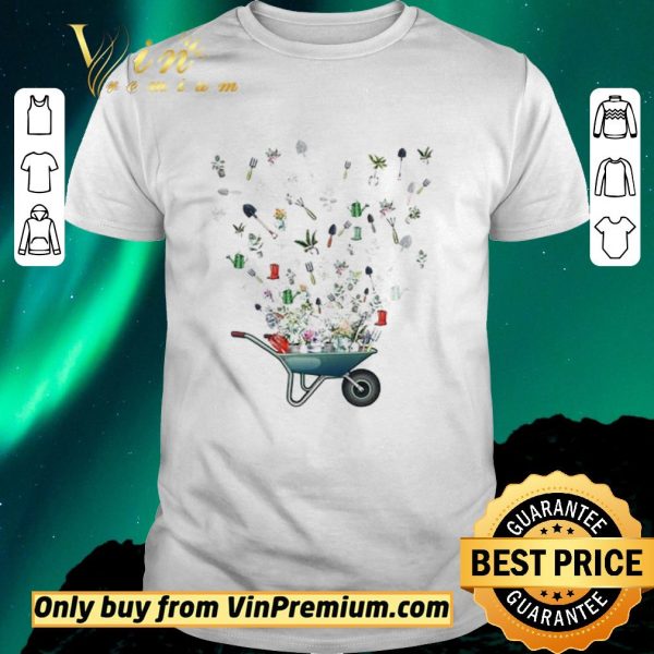 Pretty Wheelbarrow garden flying shirt sweater