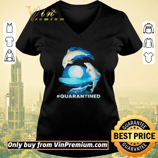 Awesome Nautical Full Moon Bottlenose Dolphins Quarantined shirt sweater