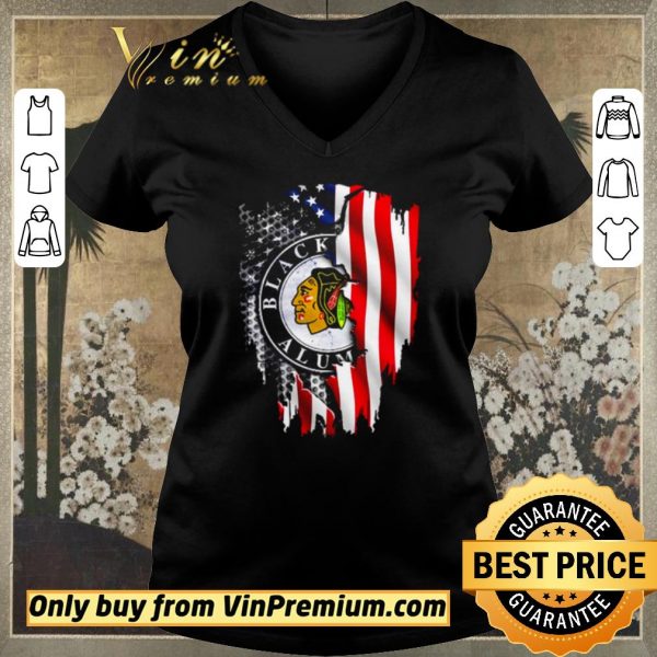 Nice Chicago Blackhawks Alumni American flag independence day shirt sweater