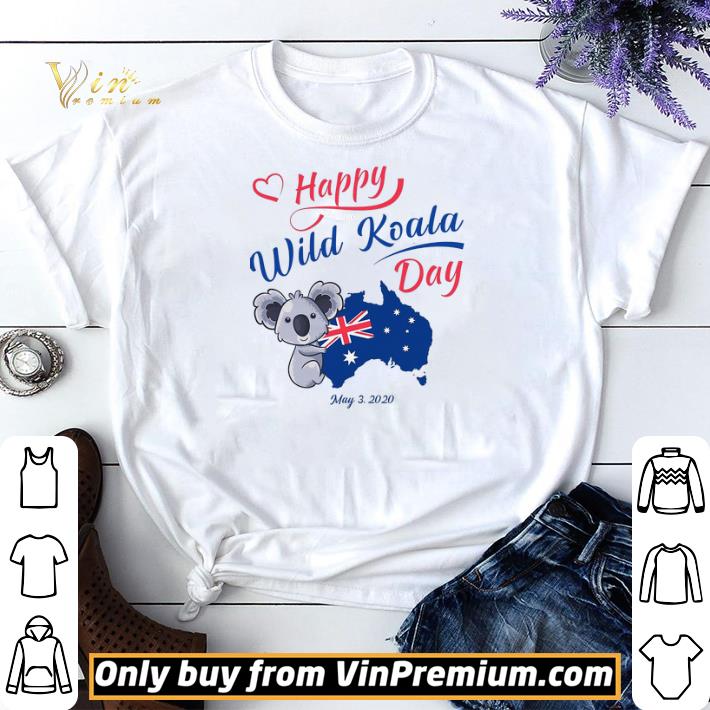 Happy Wwild Koala Day May 3 2020 Australia Flag shirt sweater
