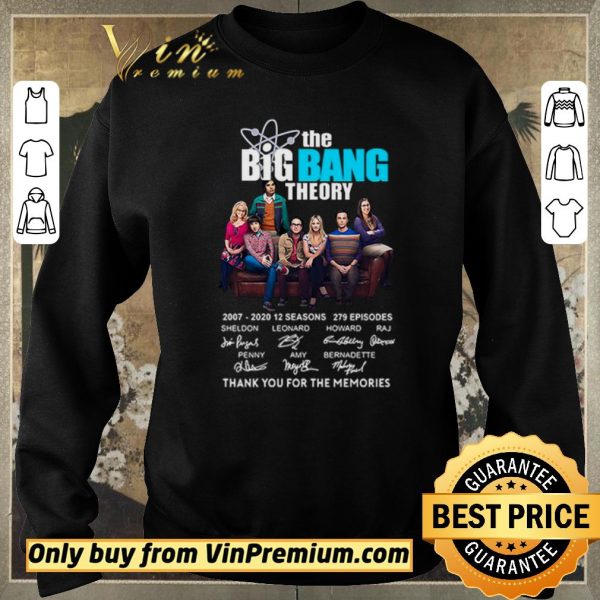Top The Big Bang Theory Thank You For The Memoried Signanuter 2007-2020 shirt sweater