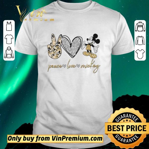 Premium Peace Love Mickey Mouse shirt sweater