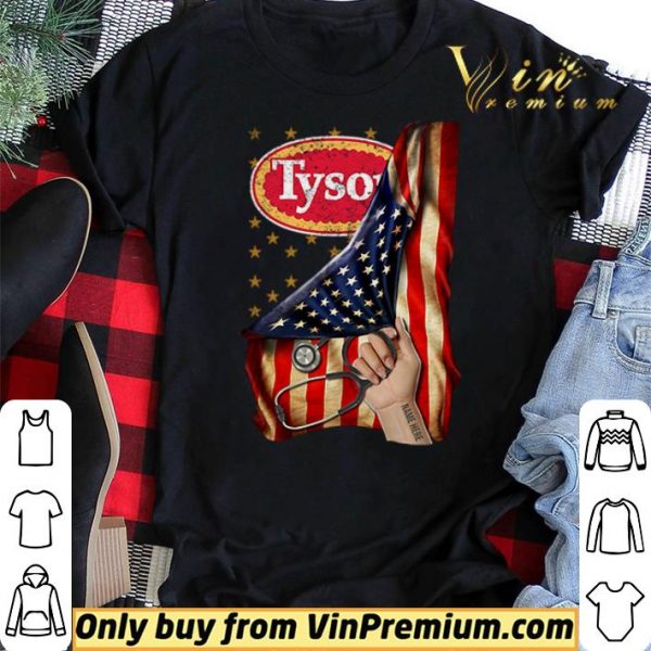 America Flag Tyson Foods inside me shirt sweater