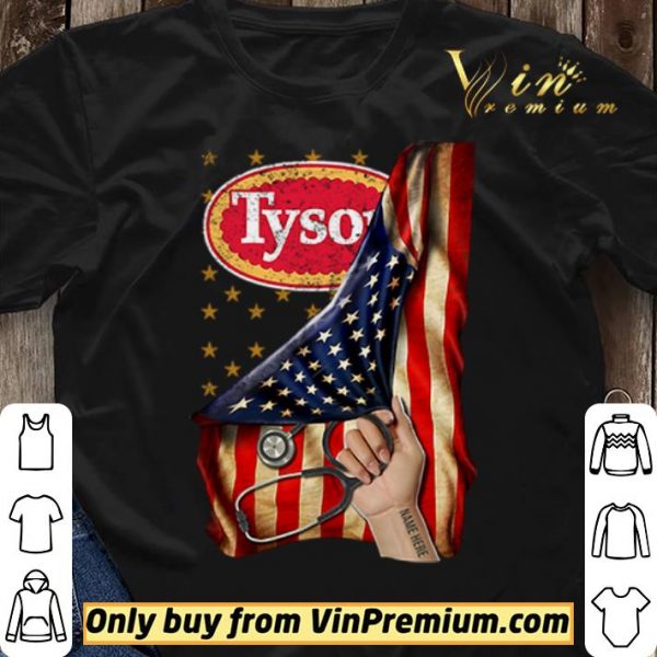 America Flag Tyson Foods inside me shirt sweater