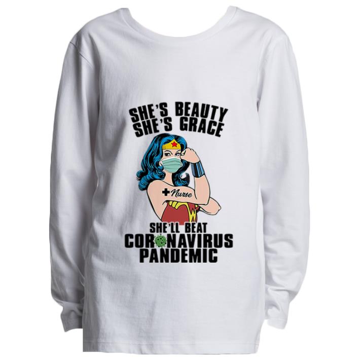Awesome She s Beauty She s Grace She ll Beat Coronavirus Wonder Woman shirt 4 - Awesome She’s Beauty She’s Grace She’ll Beat Coronavirus Wonder Woman shirt