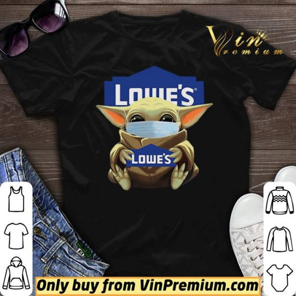 Baby Yoda Mask Hug Lowe’s logo shirt sweater