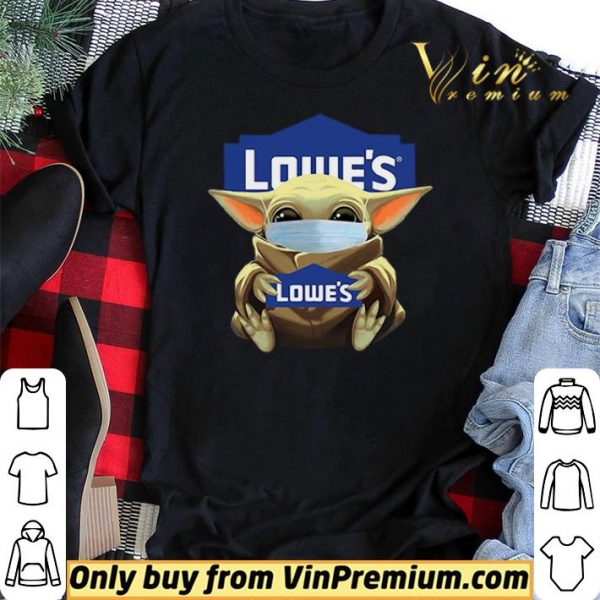 Baby Yoda Mask Hug Lowe’s logo shirt sweater