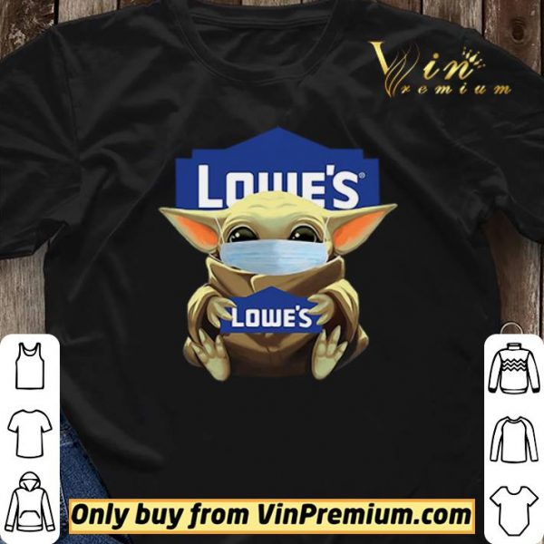 Baby Yoda Mask Hug Lowe’s logo shirt sweater