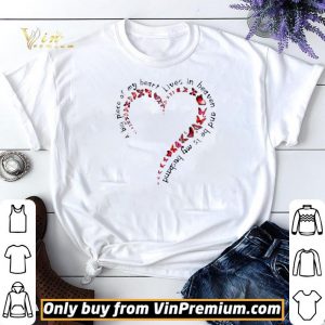 Butterfly A Big Piece Of My Heart Lives In Heaven And He Is My Husband shirt sweater