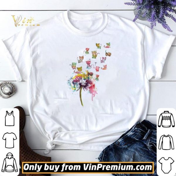 Dandelion Cats Watercolor shirt sweater