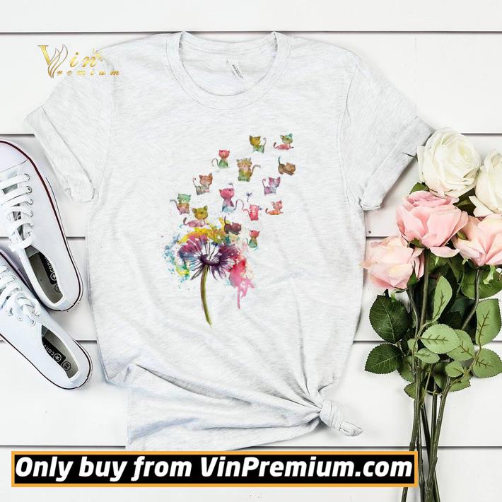 Dandelion Cats Watercolor shirt sweater Dandelion Cats Watercolor shirt sweater 4 - Dandelion Cats Watercolor shirt sweater