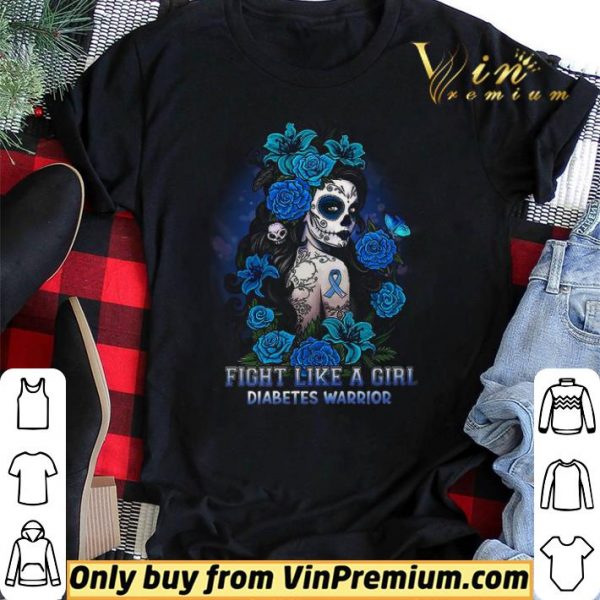 Fight Like A Girl Diabetes Warrior Awareness shirt sweater
