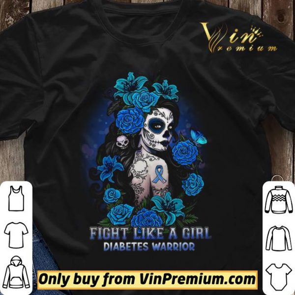 Fight Like A Girl Diabetes Warrior Awareness shirt sweater