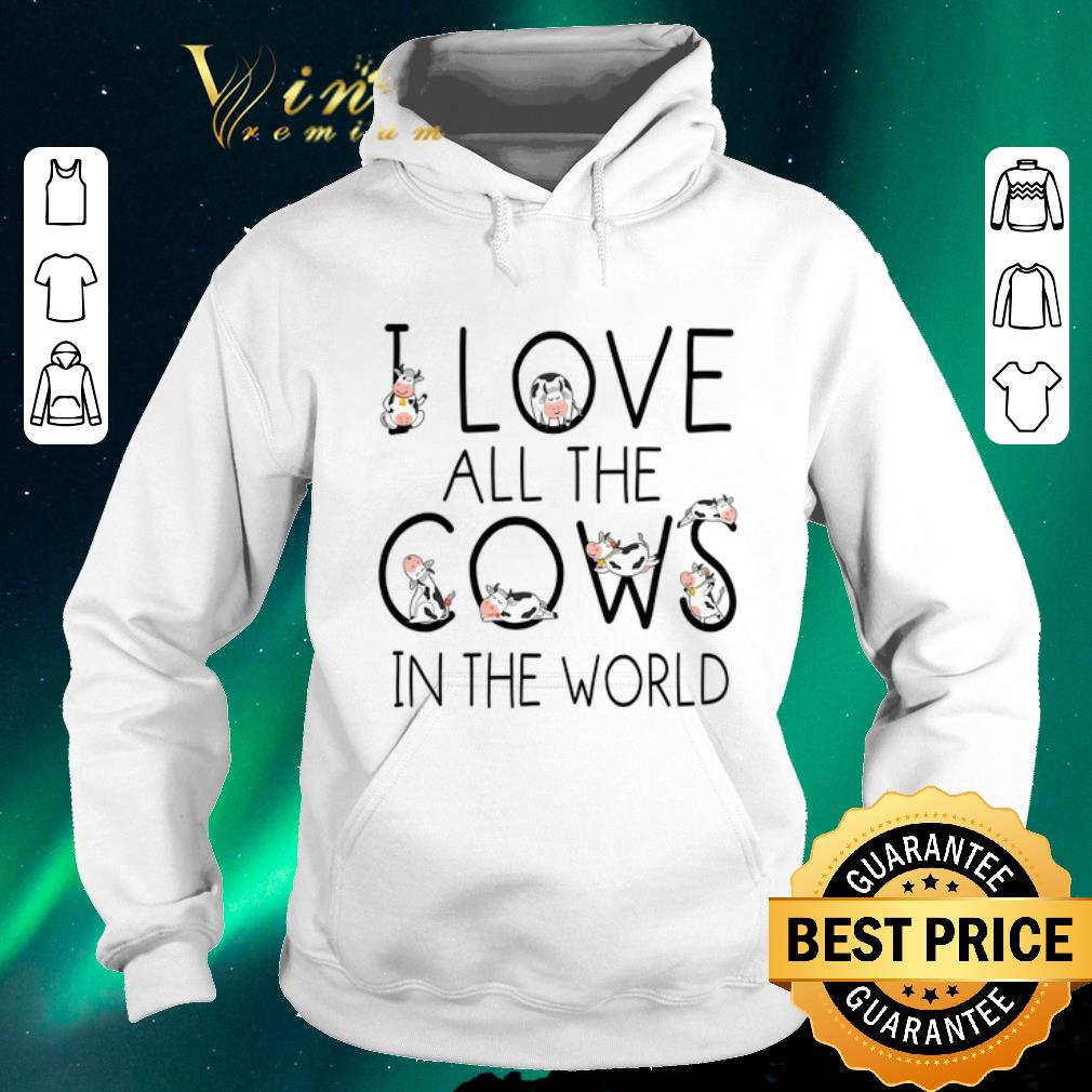 Funny Cow I Love All The Cows In The World shirt sweater 4 - Funny Cow I Love All The Cows In The World shirt sweater