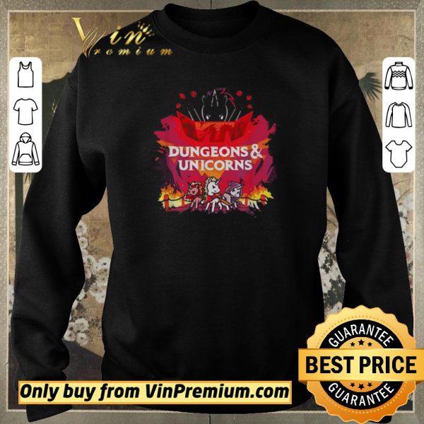 Funny Dungeons and unicorns shirt sweater