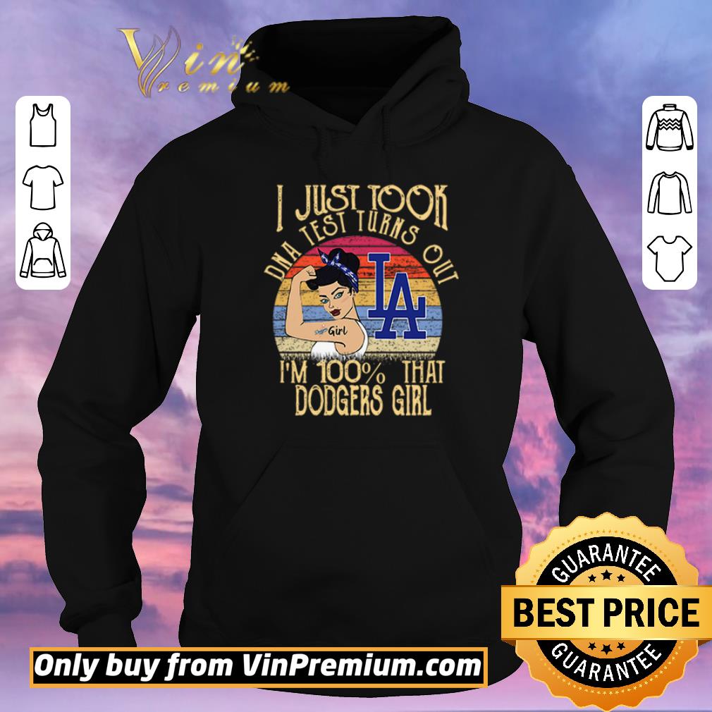 Funny Los Angeles Dodgers I just took DNA test turns out I m 100 that Dodgers girl shirt sweater 4 - Funny Los Angeles Dodgers I just took DNA test turns out I’m 100% that Dodgers girl shirt sweater