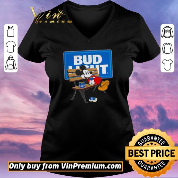 Funny Mickey mouse drinking Bud Light shirt sweater