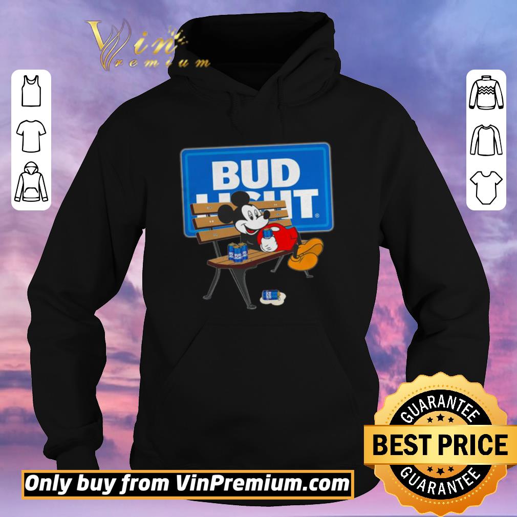 Funny Mickey mouse drinking Bud Light shirt sweater 4 - Funny Mickey mouse drinking Bud Light shirt sweater