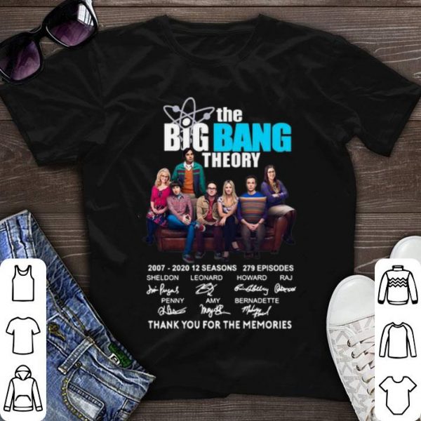 Great The Bigbang Theory Thank You For The Memories Signatures shirt